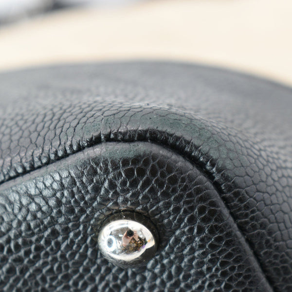 CHANEL Drawstring Large Quilted Calfskin Shopping Tote Bag Beige