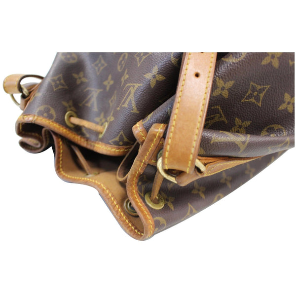 LOUIS VUITTON Large Noe Monogram Canvas Shoulder Bag Brown