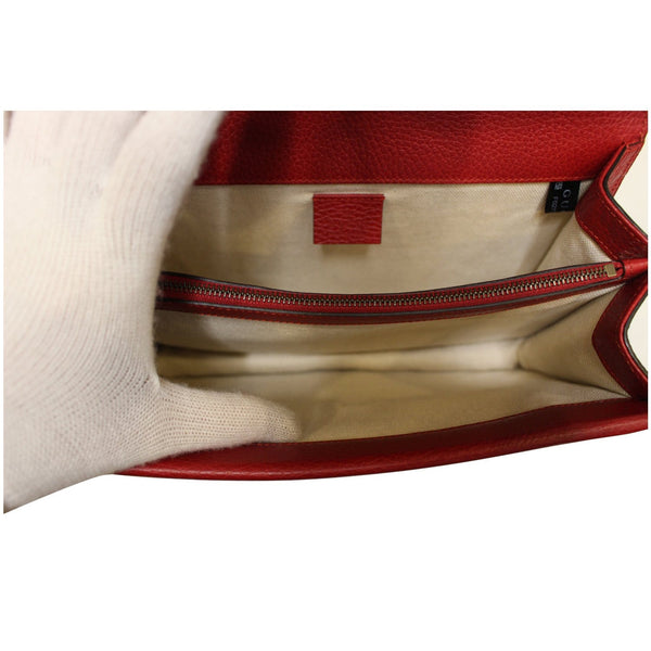 GUCCI Dionysus Small Leather Shoulder Bag 400249 Red