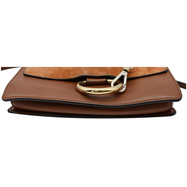 CHLOE Faye Small Suede Leather Shoulder Bag Brown