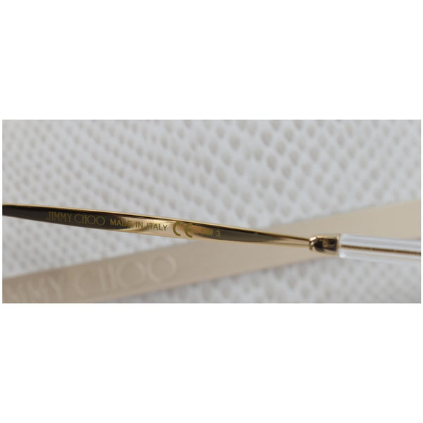 JIMMY CHOO 54 MM Crystal Gold Sunglasses AUDREY/S REJ 54