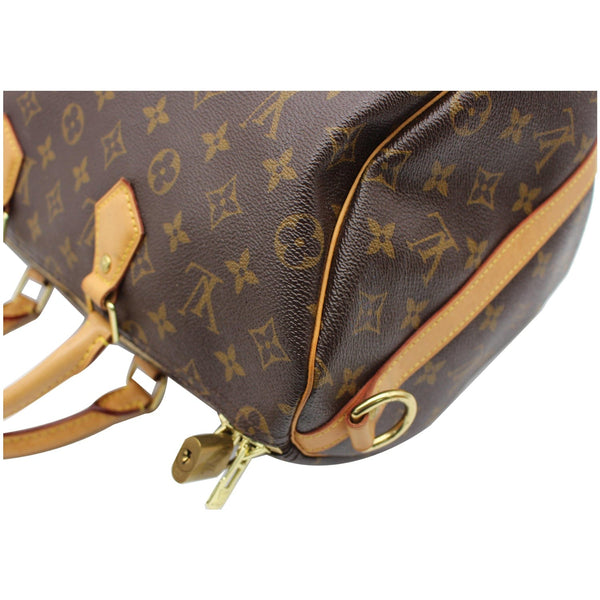 LOUIS VUITTON Speedy 35 Bandouliere Monogram Canvas Shoulder Bag Brown