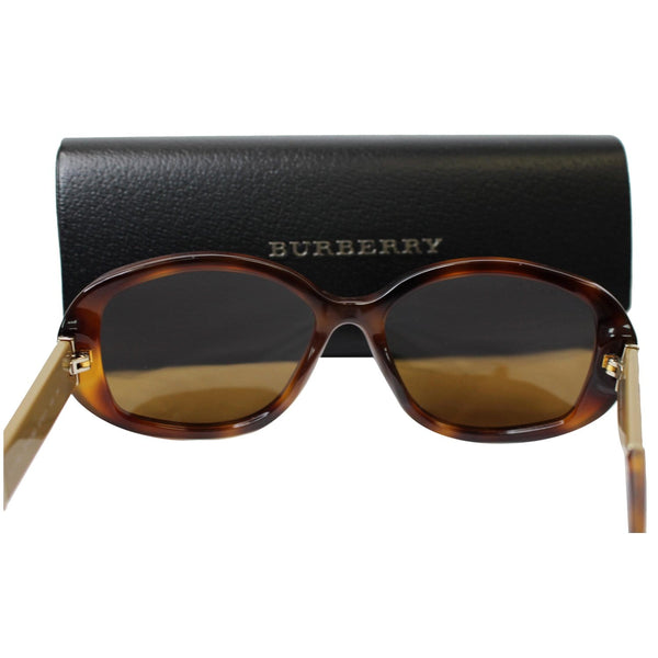BURBERRY Nova Check B4159 Polarized Sunglasses Havana