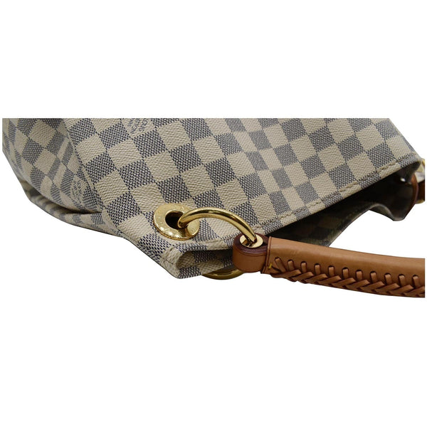 LOUIS VUITTON  Artsy MM Damier Azur Hobo Bag White