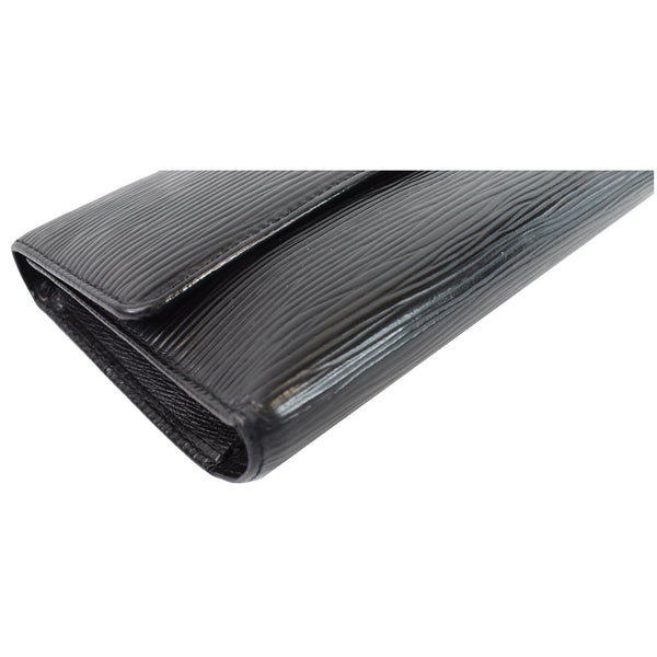 LOUIS VUITTON Porte-Tresor Epi Leather International Wallet Black