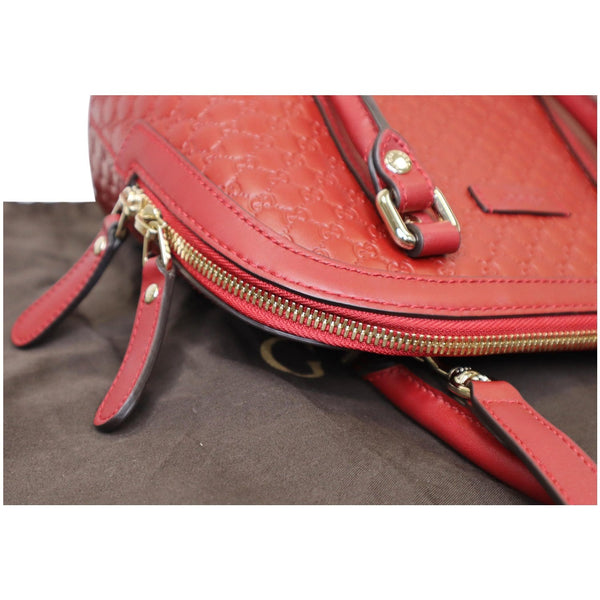 Gucci Dome Convertible Micro Guccissima Hand Bag focused view