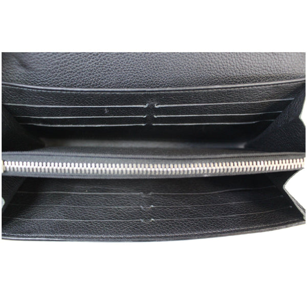 LOUIS VUITTON Lockme II Calfskin Leather Wallet Black