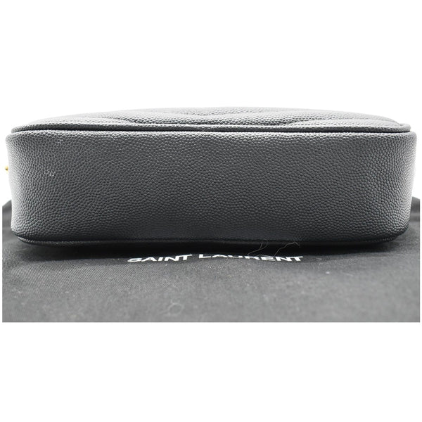 YVES SAINT LAURENT Mini Lou Grain De Poudre Camera Bag Black