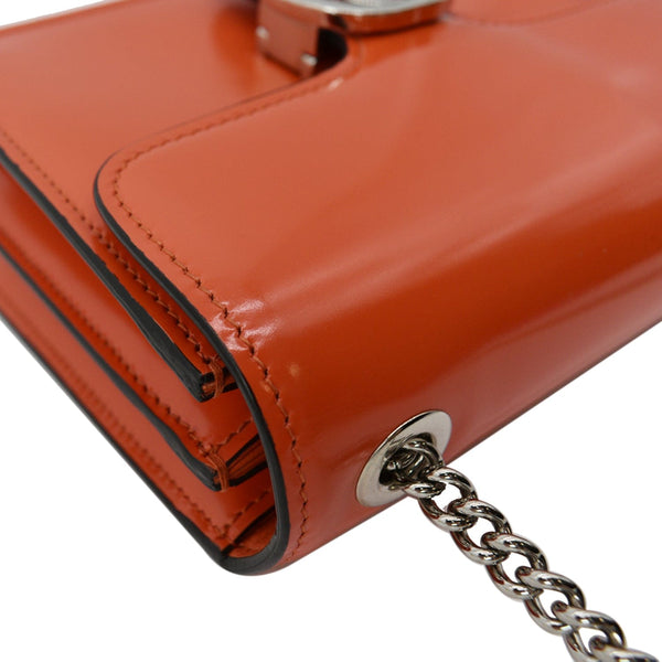 GUCCI Interlocking G Closure Leather Shoulder Bag | DDH