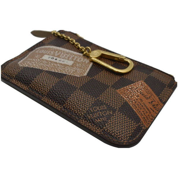 LOUIS VUITTON Trunks and Bags Damier Ebene Key Pouch Brown