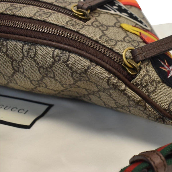 GUCCI Courrier GG Supreme Canvas Belt Waist Bum Bag Beige 529711