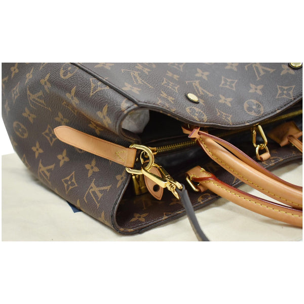 LOUIS VUITTON Montaigne GM Monogram Canvas Shoulder Bag Brown