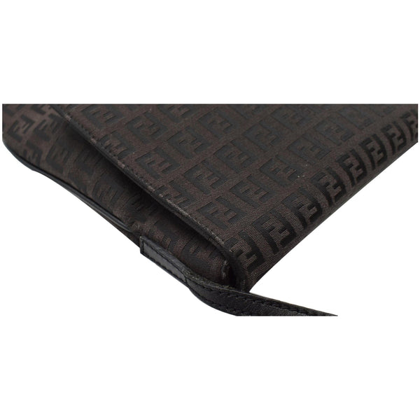 FENDI Vintage Zucca FF Canvas Crossbody Bag Brown
