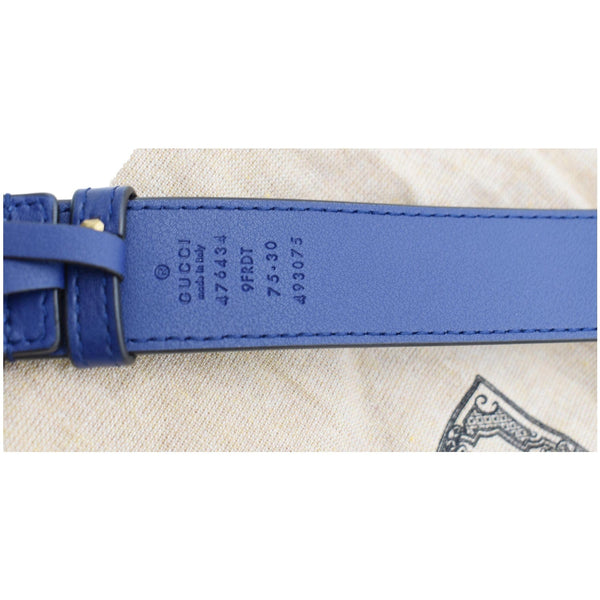 GUCCI GG Marmont Matelasse Velvet Belt Bag Blue 476434