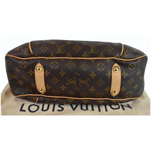 LOUIS VUITTON Galliera PM Monogram Canvas Shoulder Bag Brown