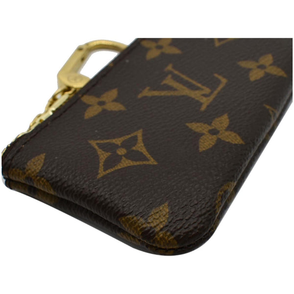 LOUIS VUITTON Key Coin Pouch Monogram Canvas Brown