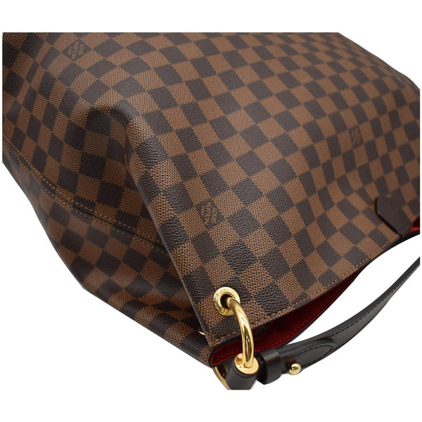 LOUIS VUITTON Graceful MM Damier Ebene Shoulder Bag Brown