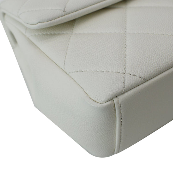 CHANEL My Everything Caviar Quilted Leather Flap Shoulder Bag White