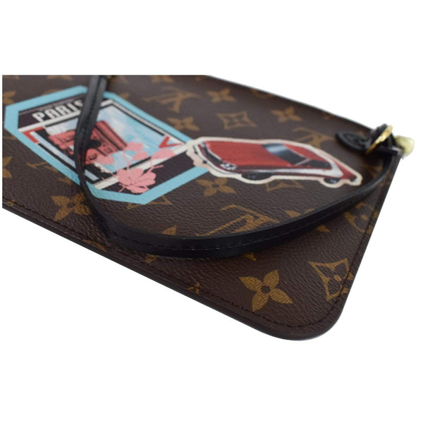 Louis Vuitton World Tour Pochette Monogram Canvas Bag - brown color