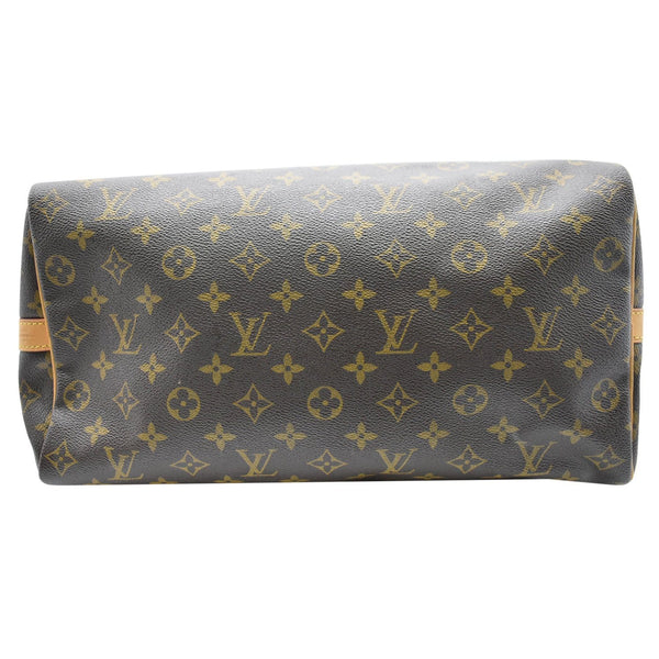 LOUIS VUITTON Speedy 35 Bandouliere Monogram Canvas Shoulder Bag Brown