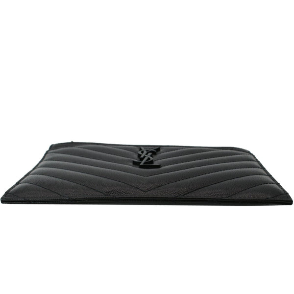 Yves Saint Laurent Matelasse Bill Grain De Poudre Zip Pouch