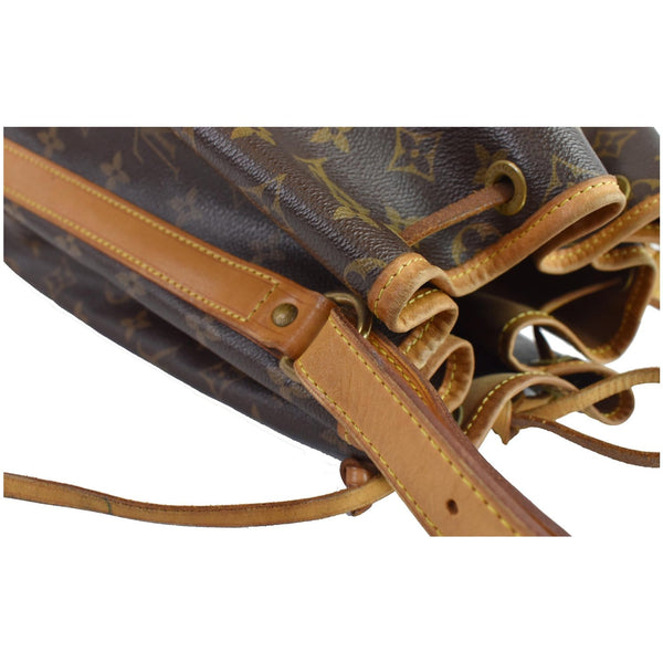 LOUIS VUITTON Large Noe Monogram Canvas Shoulder Bag Brown