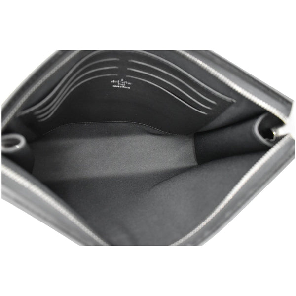 Louis Vuitton Voyage MM Monogram Eclipse Pochette Bag inner view