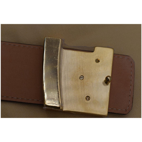 Louis Vuitton LV Initiales Monogram Canvas Buckle Belt