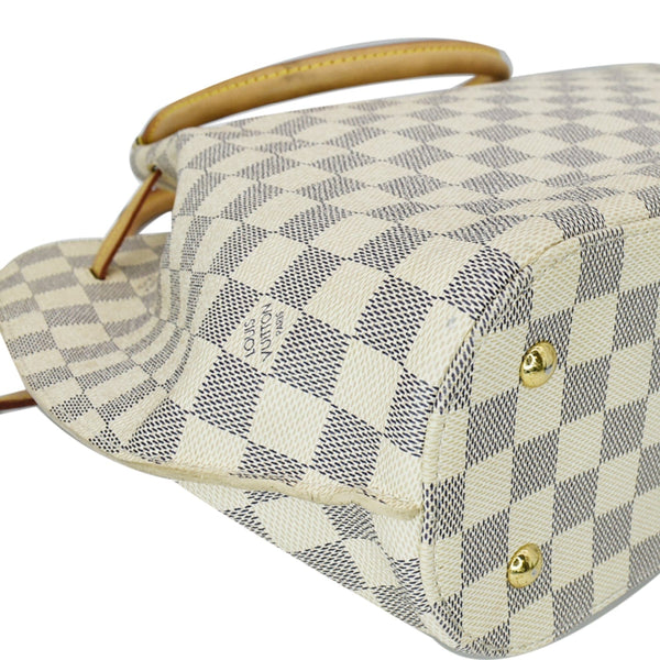 LOUIS VUITTON Girolata Damier Azur Shoulder Bag White