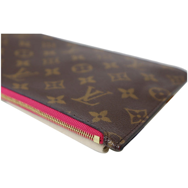 brown Lv Wristlet Pouch Canvas Neverfull MM