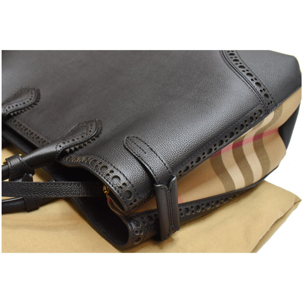 Preowned Burberry Large Banner Leather Tote Bag - 100% authentic | DDH