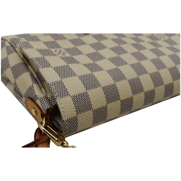 LOUIS VUITTON Favorite MM Damier Azur Crossbody Bag White