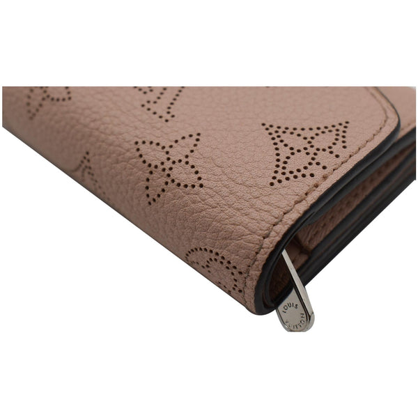 LOUIS VUITTON Iris Mahina Monogram Leather Compact Wallet Magnolia