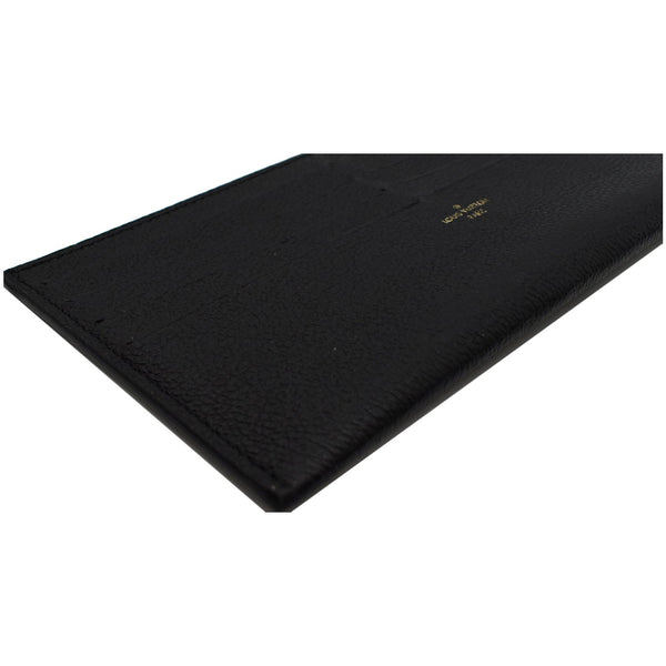 LOUIS VUITTON Felicie Insert Leather Wallet Black