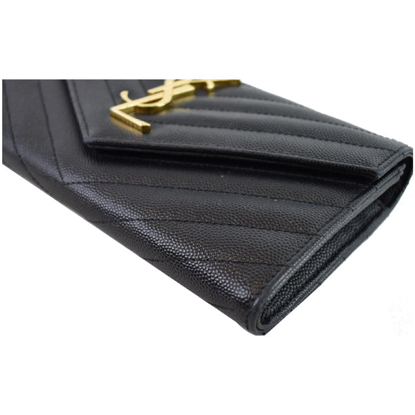 YVES SAINT LAURENT Large Grain De Poudre Wallet Black