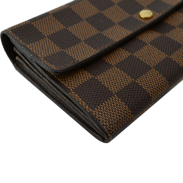 LOUIS VUITTON Sarah Monogram Canvas Wallet Brown
