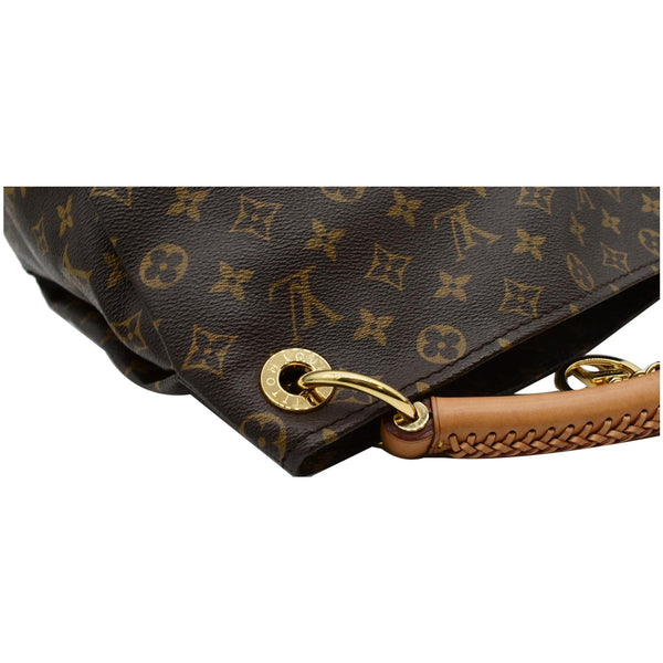 LOUIS VUITTON Artsy MM Monogram Canvas Hobo Bag Brown