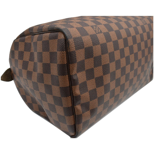 LOUIS VUITTON Speedy 30 Damier Ebene Satchel Bag Brown