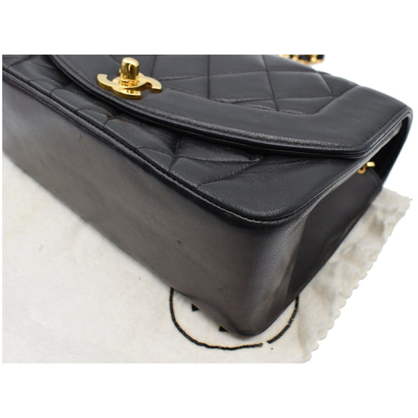 CHANEL Diana Flap Bag Quilted Leather Shoulder Bag Black