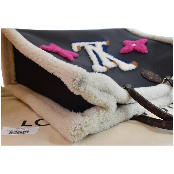 Louis Vuitton Teddy Onthego GM Calfskin Monogram Shoulder Bag Black