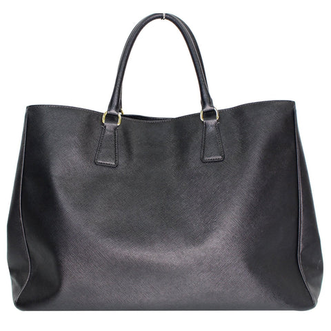 PRADA Galleria Large Saffiano Leather Tote Bag Black