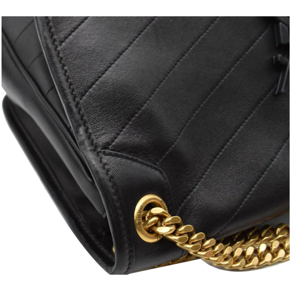 YVES SAINT LAURENT Niki Medium Leather Shoulder Bag Black