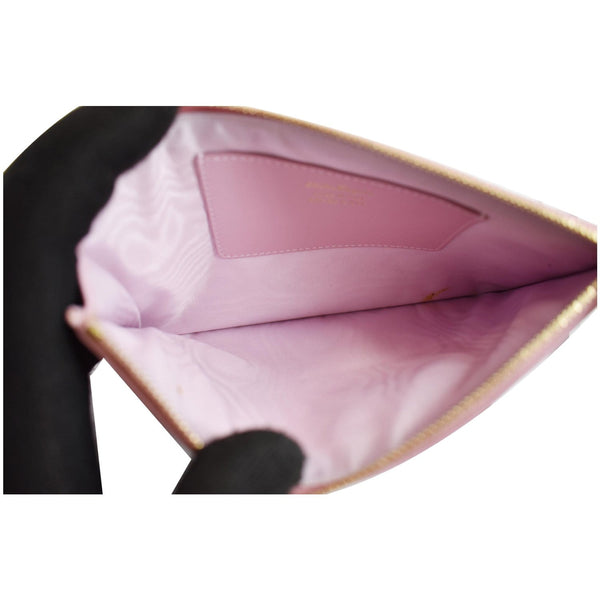 SALVATORE FERRAGAMO Vara Twinkle Wristlet Pouch Pink