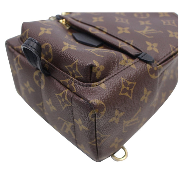 seams LV Palm Springs Mini Monogram Canvas Bag