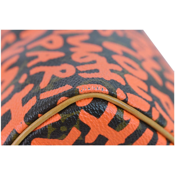 Louis Vuitton Speedy 30 Graffiti Monogram Satchel Bag - used condition