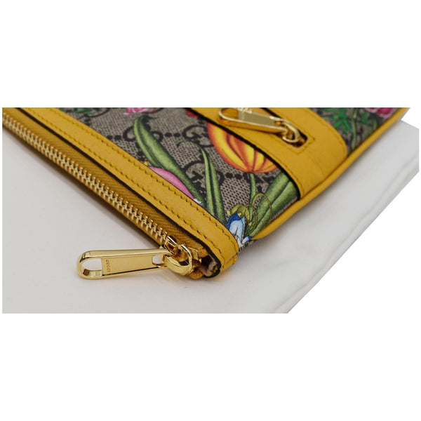 GUCCI Large Ophidia Flora GG Monogram Leather Pouch Clutch Bag Multicolor 517551