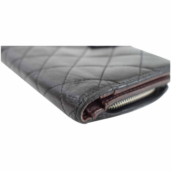 Chanel CC Lambskin Leather Bifold Wallet side preview