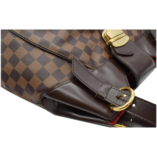 LOUIS VUITTON Sistina GM Damier Ebene Shoulder Bag Brown