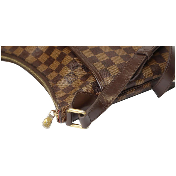 right side corner - Louis Vuitton Bloomsbury PM Damier Ebene Tote Bag