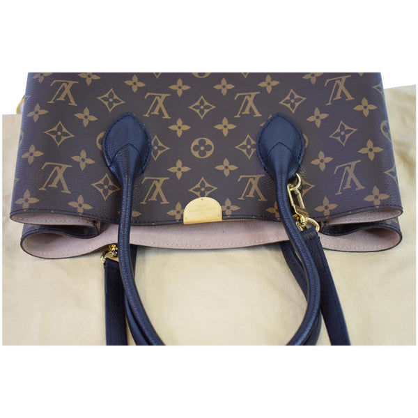 LOUIS VUITTON Flandrin Monogram Canvas Tote Shoulder Bag Brown